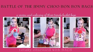 Triple Jimmy Choo Bon Bon Bucket Bag Unboxing and Review! Genuine Handbag Reactions - Good \u0026 Bad