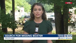 Rescue crews search for missing boater at Falls Lake
