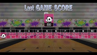 あつまれBOWLING：キャンドルピンボウリング通し　スコア86　スペア0回のオールスプリット　#あつまれBOWLING #キャンドルピンボウリング