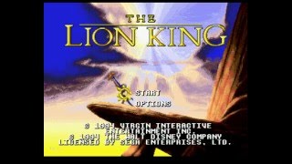 megadrive lion king opening 메가드라이브 라이온킹