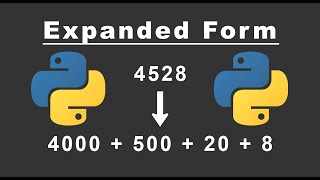 Python - Expanded Form of Number - for Absolute Beginners
