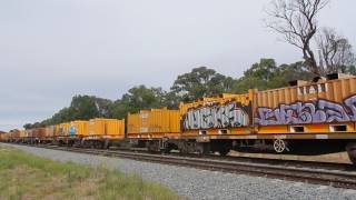 Junee Trains 9302, NR41, NR74 \u0026 NR121 with 4MW2