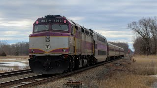 The Final Days for MBTA’s Final F40PH-2C on the Newburyport/Rockport Line | February and March 2023