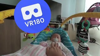 [VR180 5.7k] Soothing Baby Riley for afternoon nap | Vuze XR 180° 3D