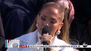J.Lo performs at Joe Biden’s inauguration ceremony