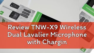 Review TNW-X9 Wireless Dual Lavalier Microphone with Charging Case for Live Stream