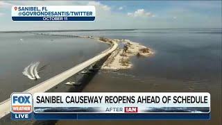 Sanibel Causeway Reopens To Residents For First Time Since Hurricane Ian