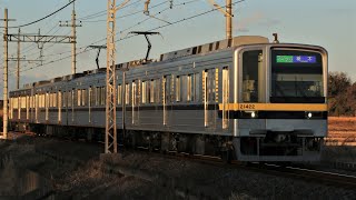 東武20400型21422F 458レ 普通 栃木行き 東武宇都宮線 西川田～安塚 区間