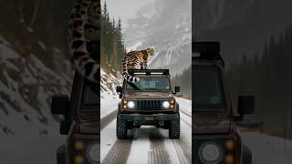 Snow Leopard Jumps Onto Car to Call for Help A trapped Red Fox