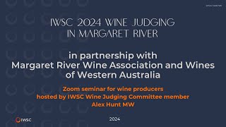 IWSC 2024 Global Wine Judging in Margaret River: producer seminar hosted by Alex Hunt MW