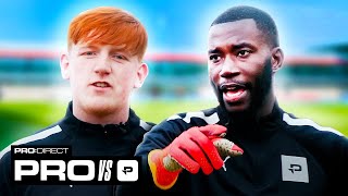 🧤 GOALKEEPER CHALLENGES WITH HARRY PINERO & ANGRY GINGE 🫣 | Pro:Direct vs Pro:Di