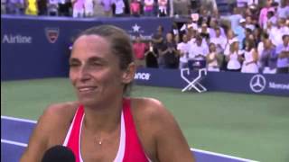Roberta Vinci Post Game Interview After Beating Serena Williams In The US OPEN Semifinals 2015
