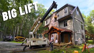 The Terex Crane goes to work! | Driving to make a lift