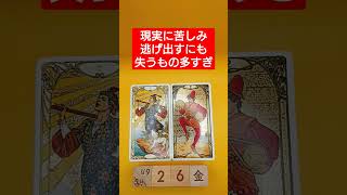 おみくじ的タロット占い「理想と現実のギャップに苦しむも、逃げ出すには失うもの多すぎ」