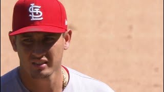 Cap 🧢 Gate: Giovanny Gallegos has hat confiscated by Joe West for suspicious substance