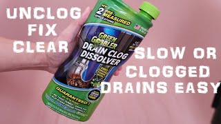 How To Fix A Slow Or Clogged Drain Easy Using Green Gobbler