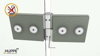 HÜPPE Solva Schwingfalttür Scharniereinstellung / Folding swing door hinge adjustment