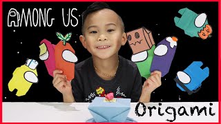 How to Make Among Us Characters with Paper Easy Origami for Kids