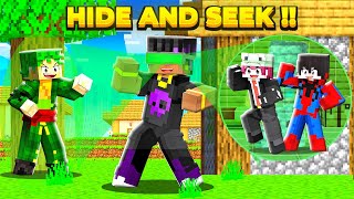 USING X-RAY TO CHEAT IN MINECRAFT HIDE AND SEEK😱