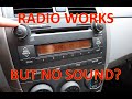 2011 Toyota Corolla No Sound but Radio Works problem (2009-2013) - COMMON ISSUE