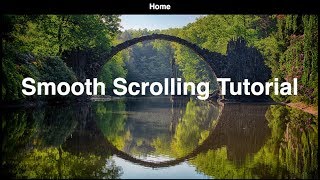 Smooth Scrolling with Menu Links | HTML, CSS & jQuery Tutorial