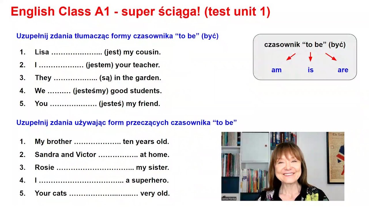 English Class Poziom A1 Test Unit 1 Super ściąga Youtube