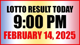 Lotto Result Today 9pm Draw February 14, 2025 Swertres Ez2 Pcso