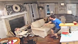 Camera Catches What Dad Does When Mom Isn't Home