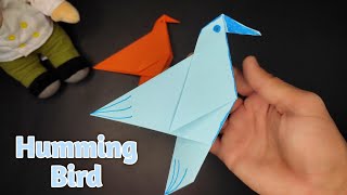 Easy Origami Humming bird | Paper Bird | How to make paper humming bird