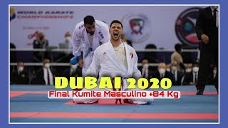 World KARATE Championships DUBAI 2021 FINAL Male KUMITE +84 Kg/ G. ARKANIA 🇬🇪 Vs S. MARINO 🇮🇹