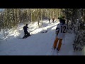 skiing off 35 foot cliff at mount bohemia