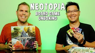 Unboxing Neotopia - Futuristic City Tile Placement Board Game