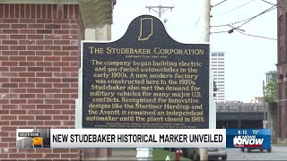New historical marker in South Bend honors the Studebaker Corporation