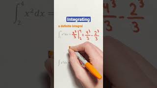 Integrating a Definite Integral vs. An Indefinite Integral Example #Shorts #calculus #math