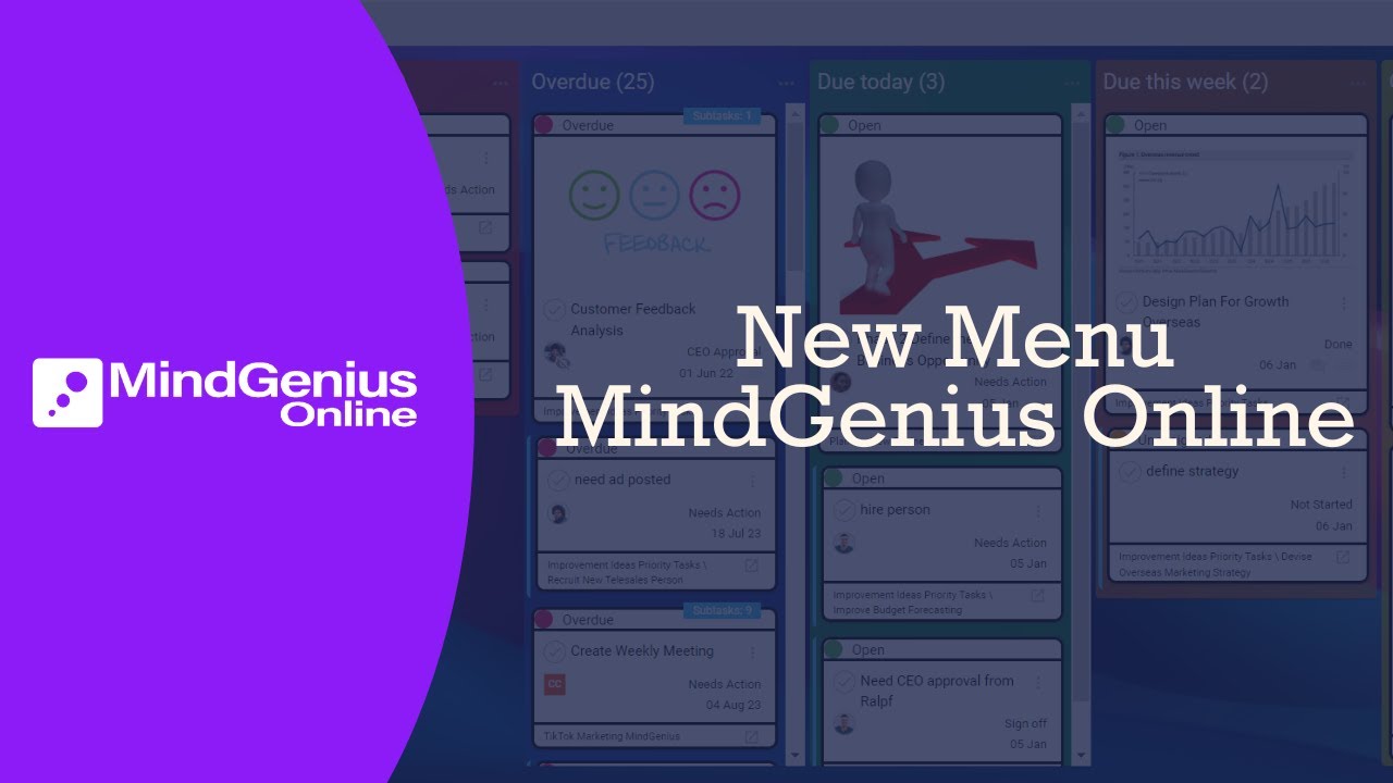 New Menu Guide With Mindgenius Online Youtube