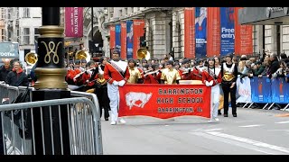 The Bronco Marching Band From Barrington High School,Performing At The London NY Day Parade.2023