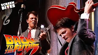 Marty McFly SLAYS Johnny B. Goode | Back To The Future (1985) | Screen Bites