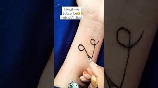 V letter tattoo design|V letter mehndi designs|Mehndi Art Boat#shorts#mehndi