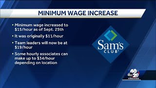 Sam's Club to pay workers at least $15 an hour