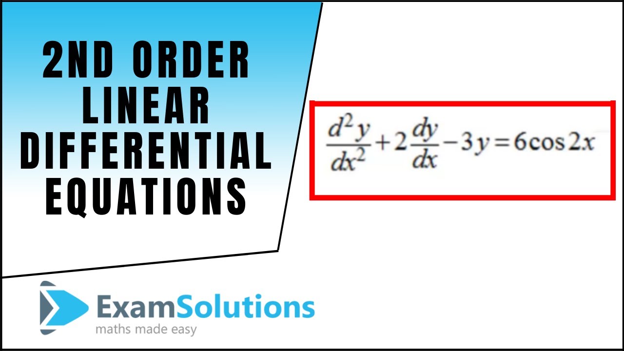 2nd Order Linear Differential Equations : P.I. = Trig Type ...