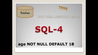 SQL4: SPECIFYING DEFAULT VALUE FOR A COLUMN