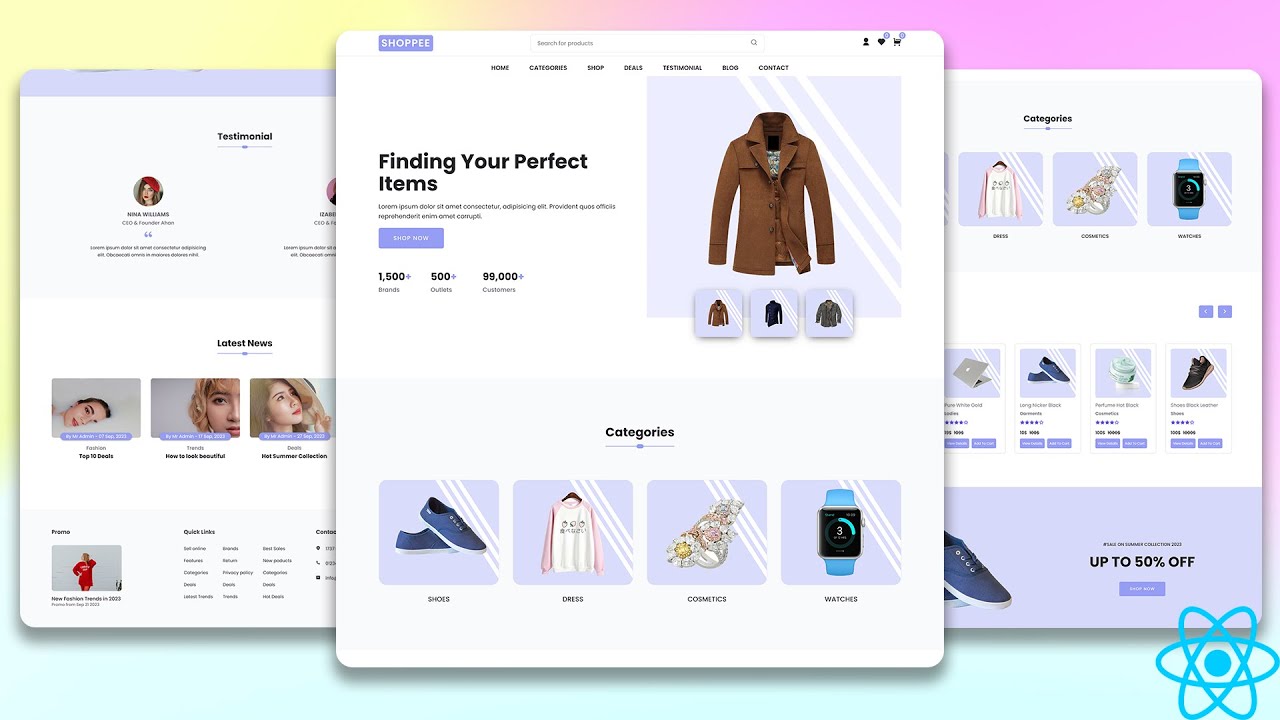 How To Build An Ecommerce Website Using React - Ecommerce Website Using ...