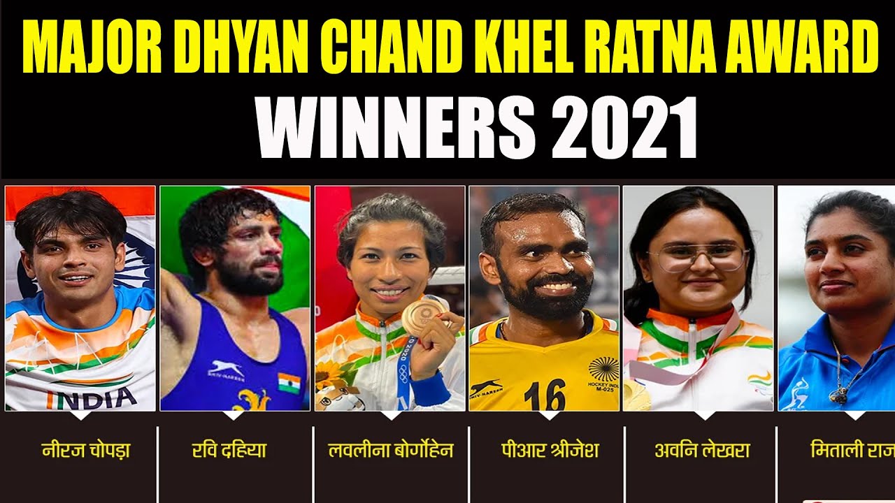 Major Dhyan Chand Khel Ratna Awards Winners 2021 #awardsnews #khelratna ...