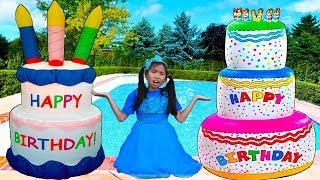 Giant Happy Birthday Cakes Toys | Wendy Pretend Play Surprise Party Kids Toy