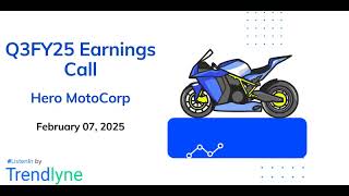 Hero MotoCorp Earnings Call for Q3FY25