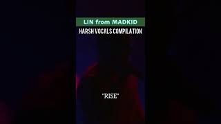 scream-rapper in J-POP??🔥🔥 LIN from MADKID (growls/ harsh vocals compilation) #shorts