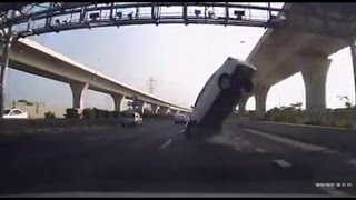 【今日最爆】駕駛累了嗎？汽車國道突失控 彈飛再撞車