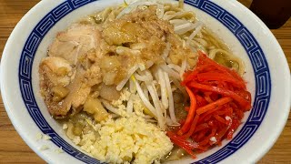 びんびん豚 戸田店@埼玉県戸田市新曽 - ラーメン 大盛 ニンニクアブラベニショウガ