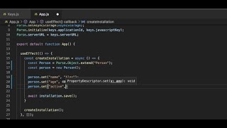 React Native Parse - Creating Objects
