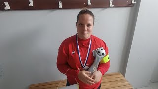 Angélique Jardinier après la finale de la Coupe Charente féminine à huit